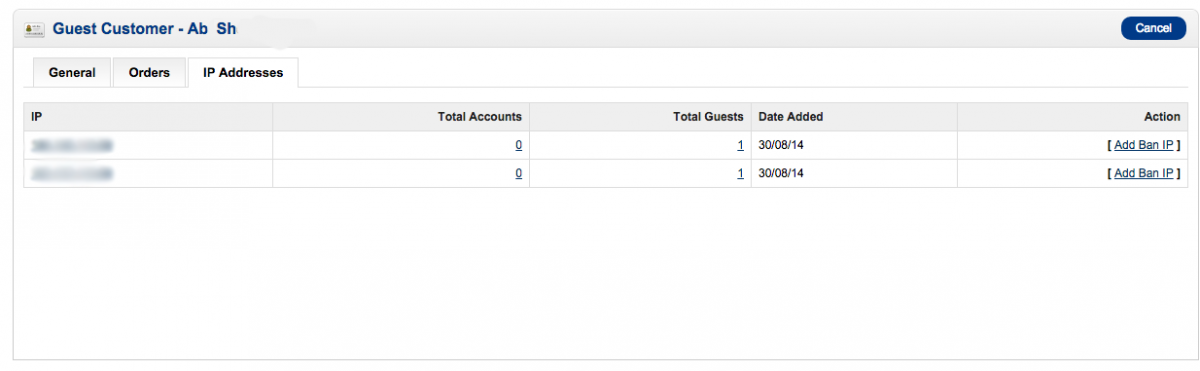 Opencart Guest Customer Ip Address